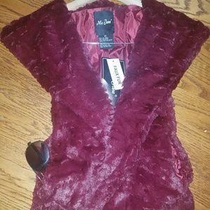 Faux fur vest